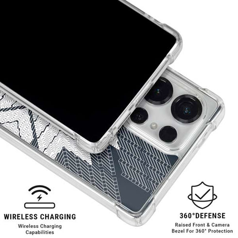 NYC Symmetric Flower Galaxy S25 Ultra Clear Case